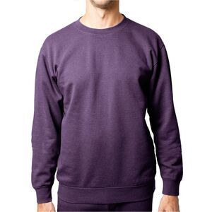 LAZER Mens Burnout Fleece Sweatshirt, Purple, NWT